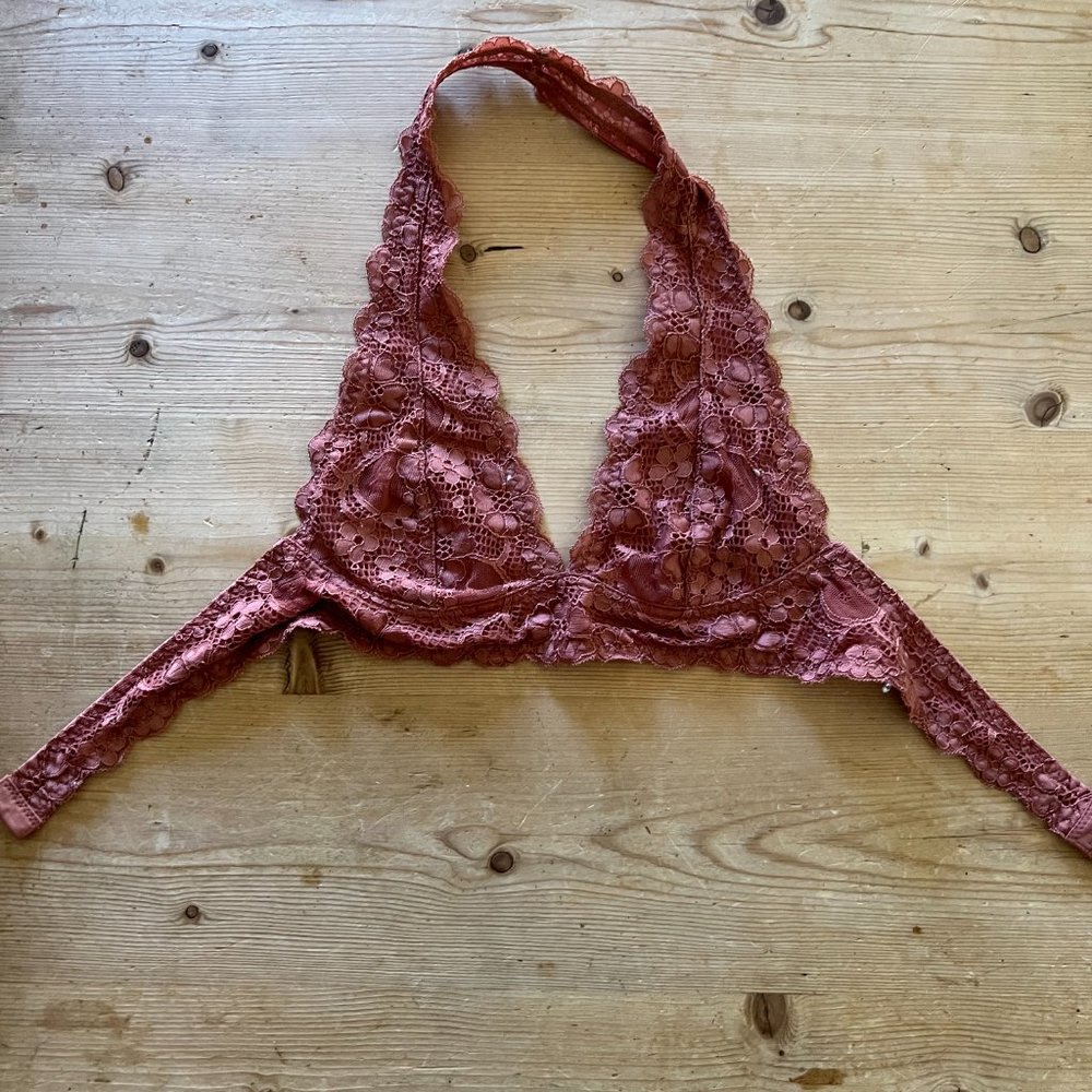 Free People - Galloon Lace Halter Bra - S